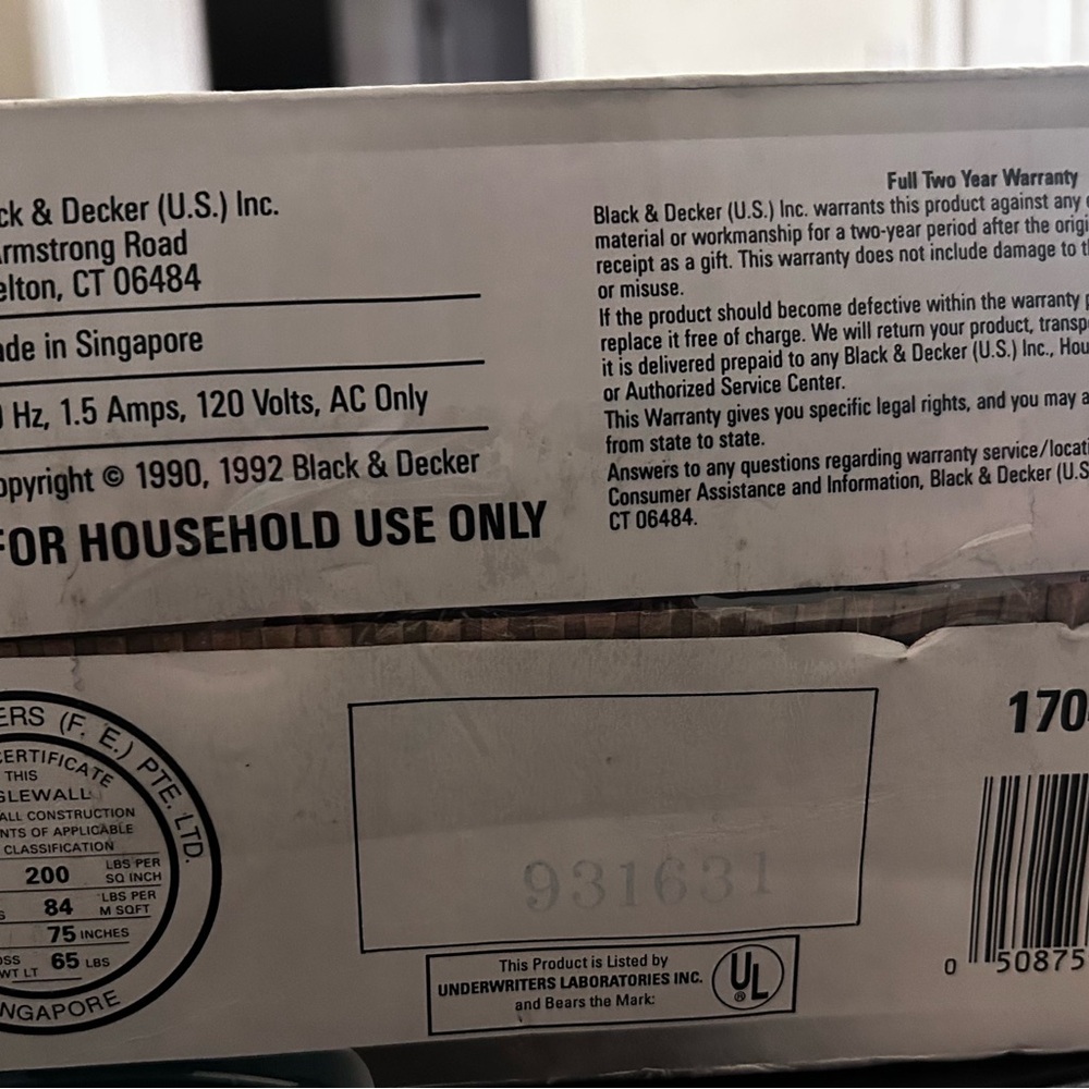 Black & Decker White Under Cabinet Can Opener Open Box Never Used No paperwork - Picture 8 of 8